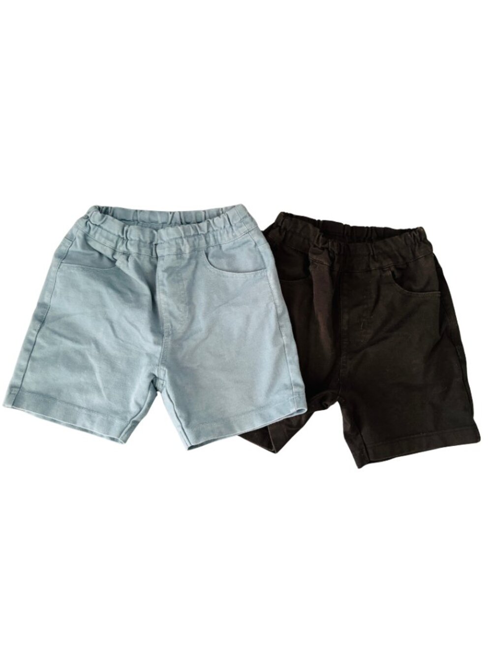Kids Shorts Set Size 90 Blue Black Elastic Waist（Japanese Brand ）